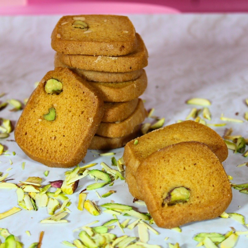 BUTTER KAJU PISTA COOKIES - PUNJABS CAKE 'n' BAKE